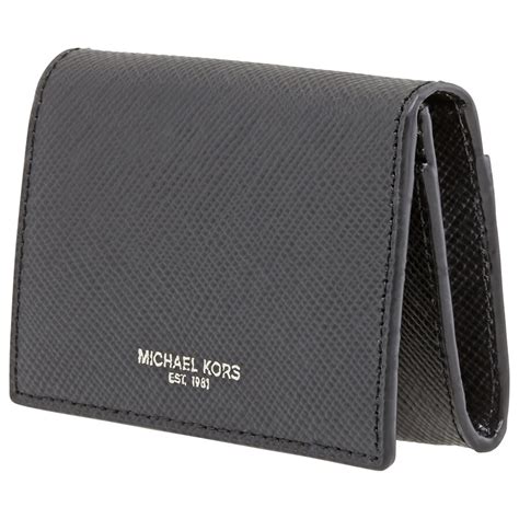 buy now michael kors men's harrison leather card case mocha|michael kors personal life.